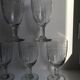 ensemble de 6 grands verres à vin en cristal gravé début XXème