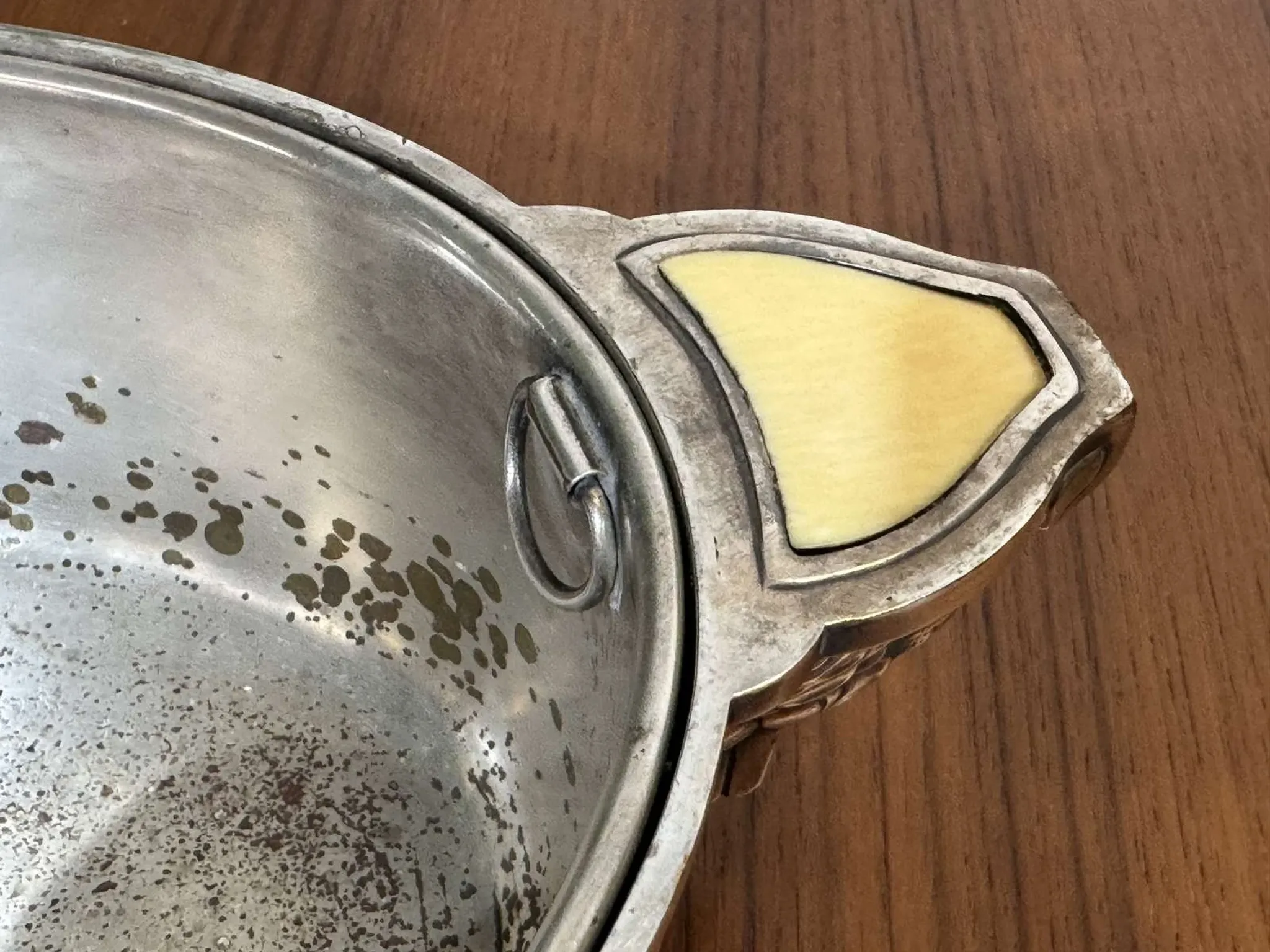Silver-plated metal jardinière from the Art Deco period - Saglier Frères