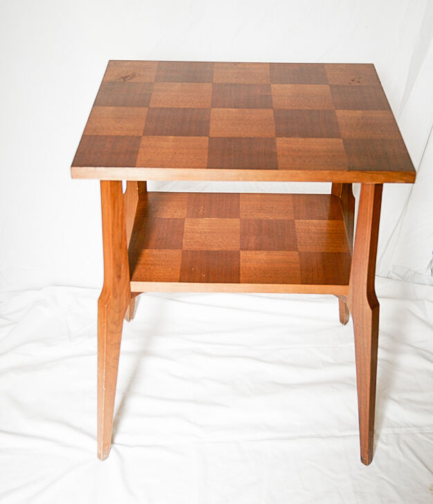 Table d'appoint vintage à double plateau