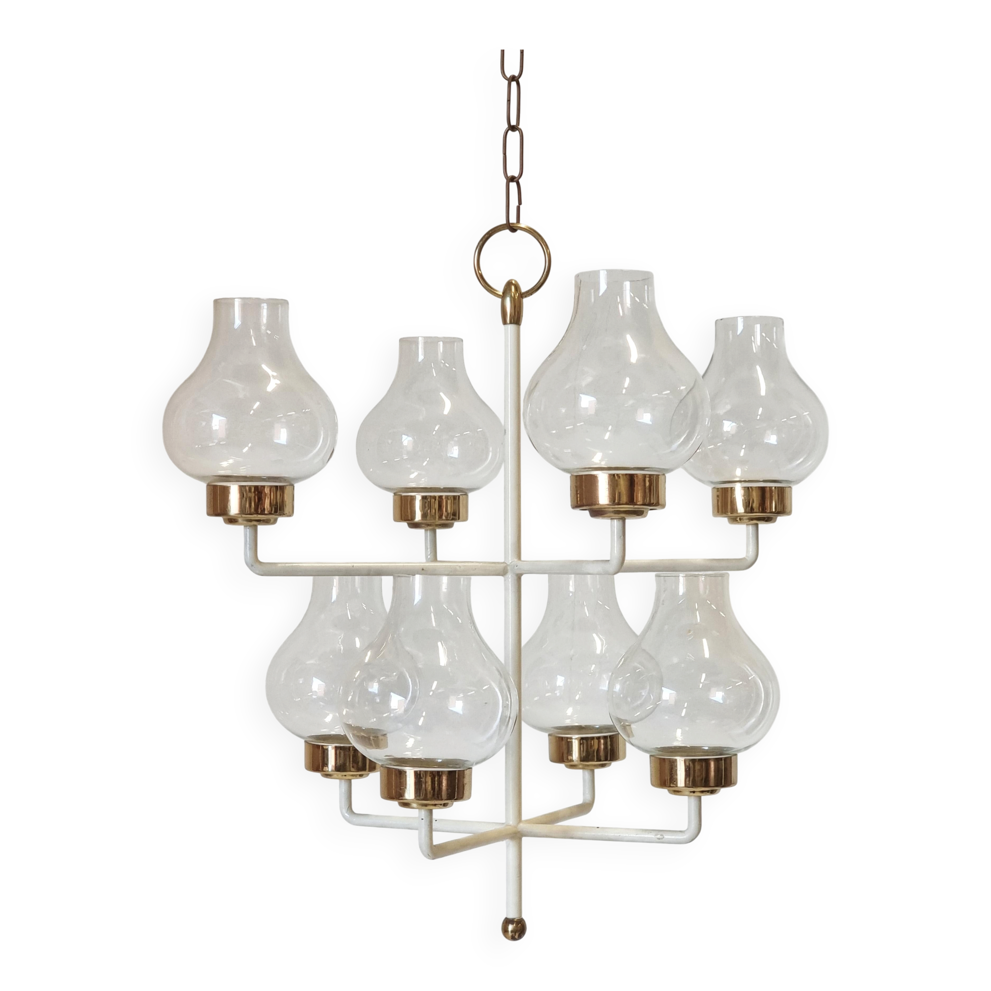 Hans Bergström, Chandelier "Ofir Octav" by Ateljé Lyktan, Modern Scandinavian