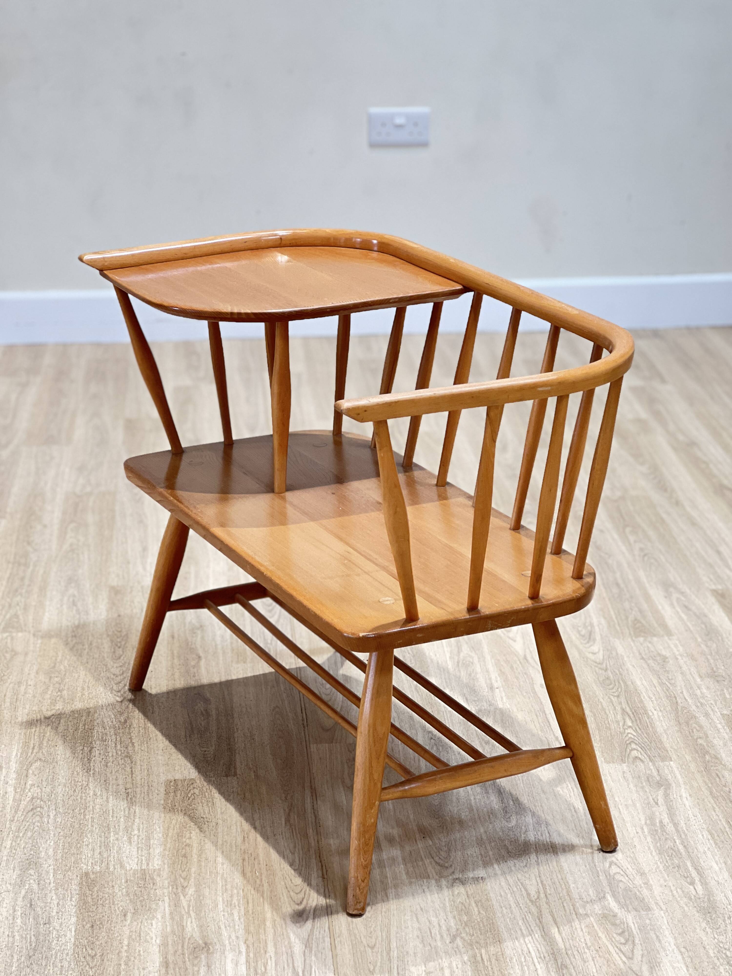 Ercol Telephone Seat by Lucian Ercolani, England 1960s