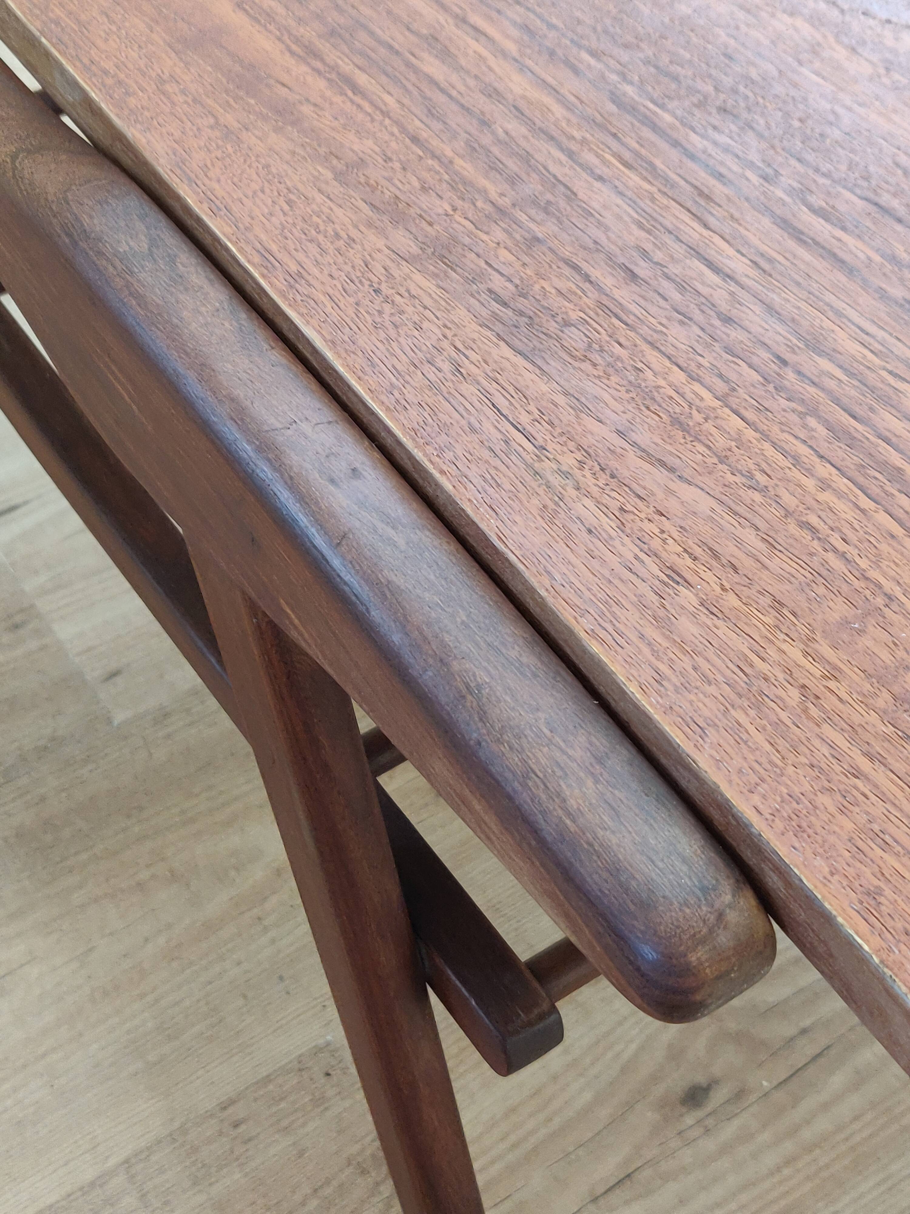 Table basse années 60 plateau réversible