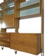 Unité murale modulaire vintage par Jitona, années 1960, ensemble de 6