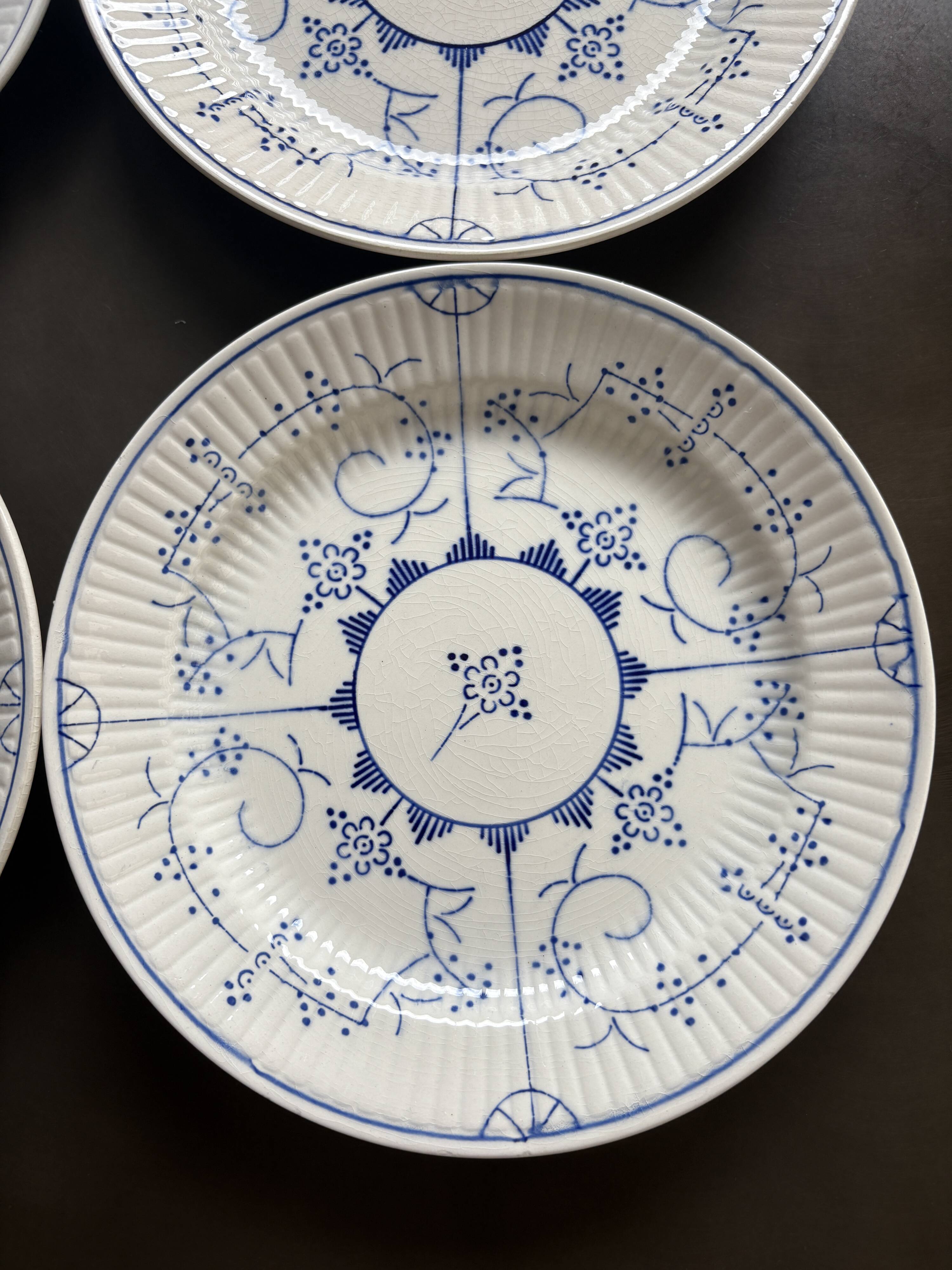 Lot de 6 assiettes à dessert Boch Copenhague