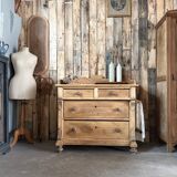 English pine chest of drawers