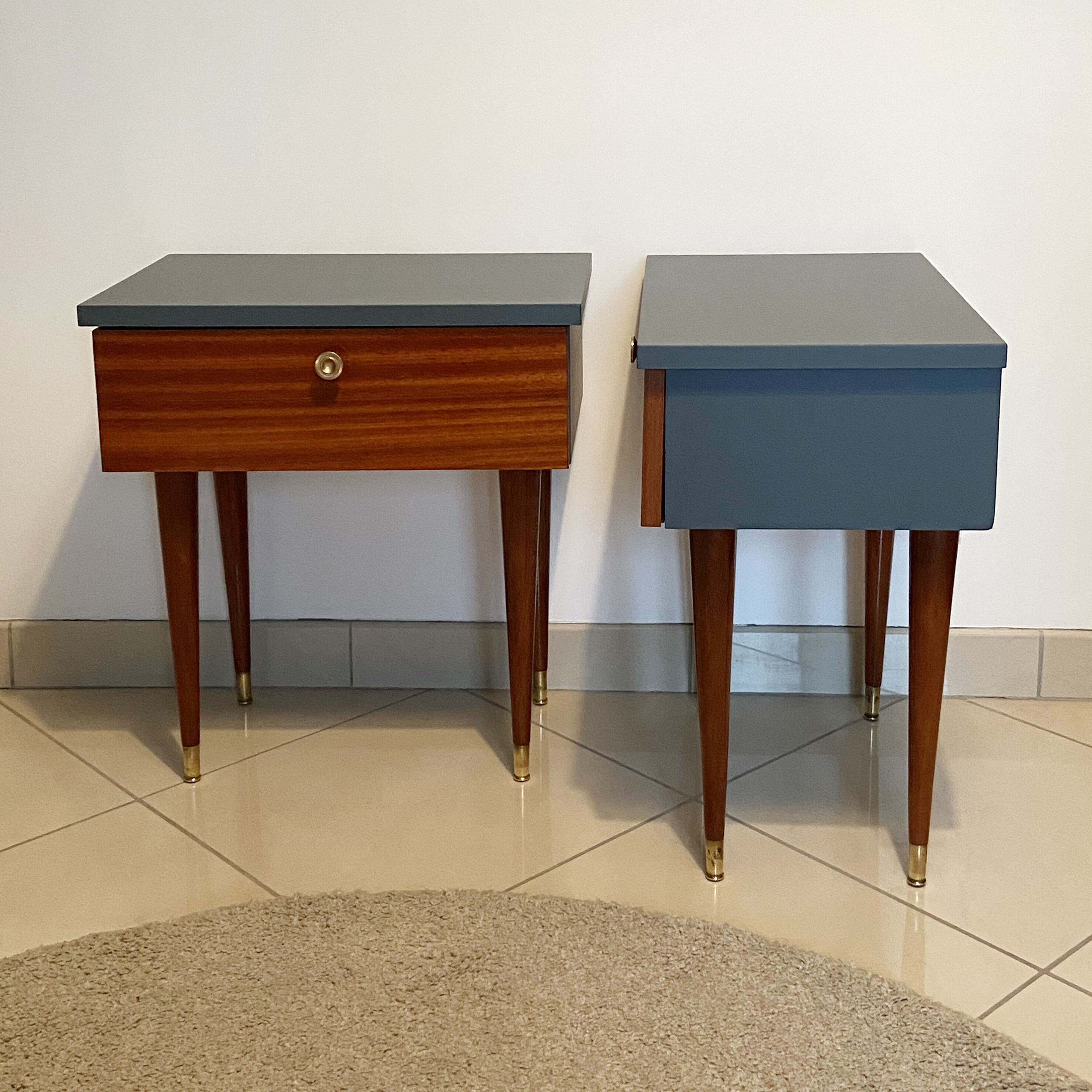 Pair of vintage bedside tables