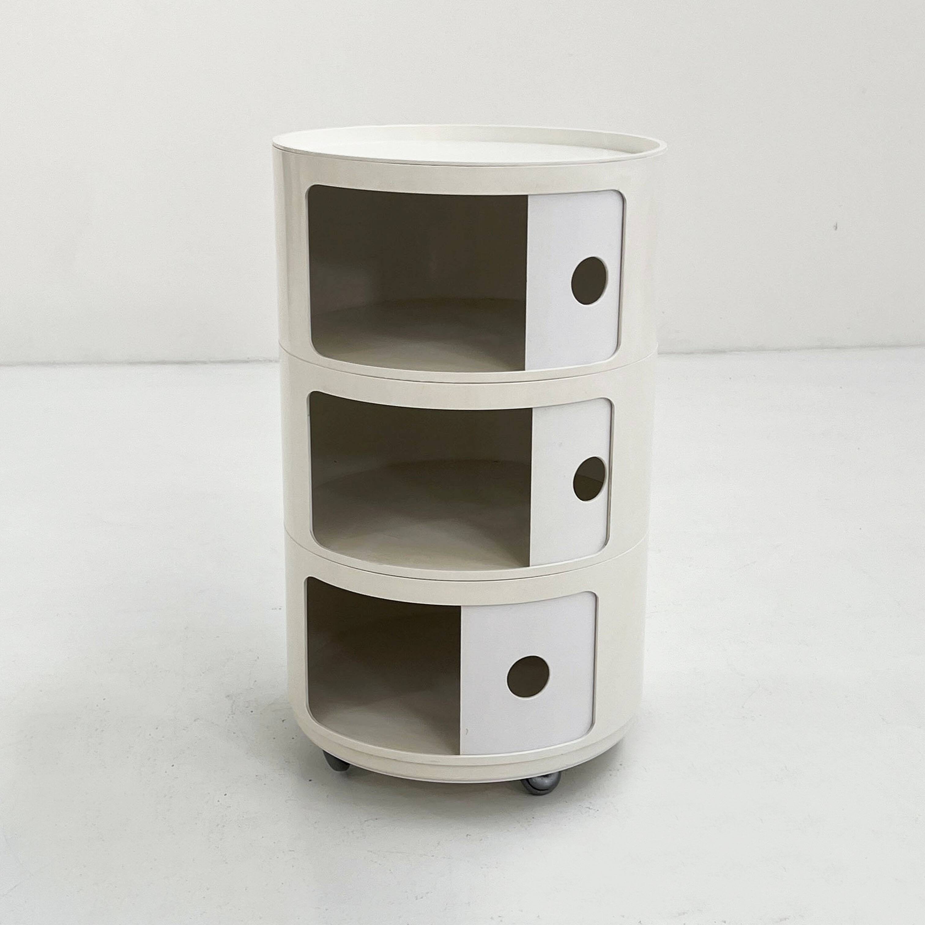 Cabinet Componibili blanc par Anna Castelli Ferrieri pour Kartell, 1970