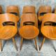 Série de 10 chaises bistrot Baumann modèle Mondor, 1960