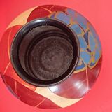 Vallauris ball vase. Signed LG