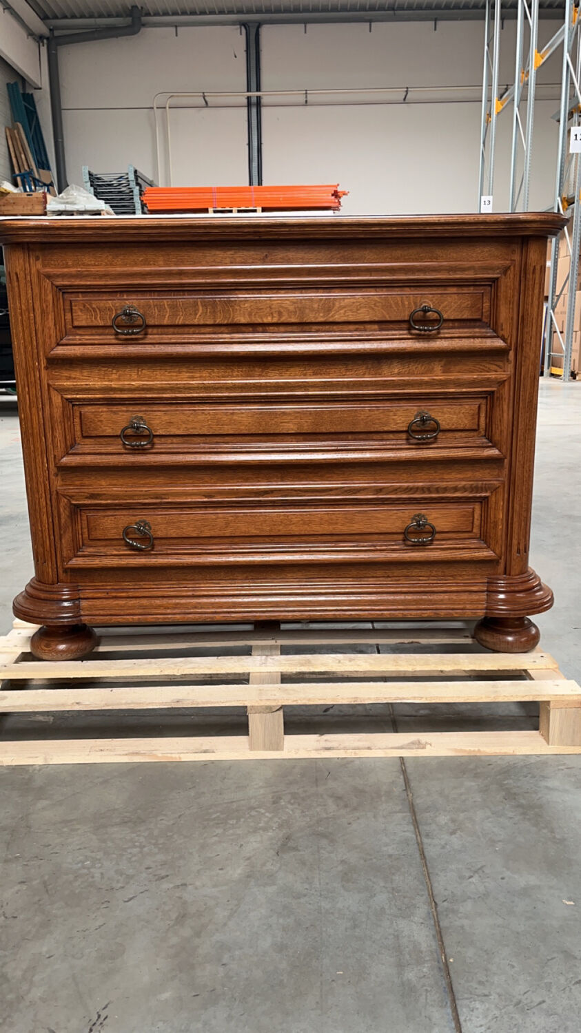 Tricoire solid oak chest of drawers