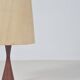 Danish diabolo table lamp with base in teak, 1960s