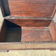 Old exotic wood chest from Ghana