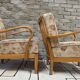Pair of vintage Scandinavian armchairs from the 60s-70s.