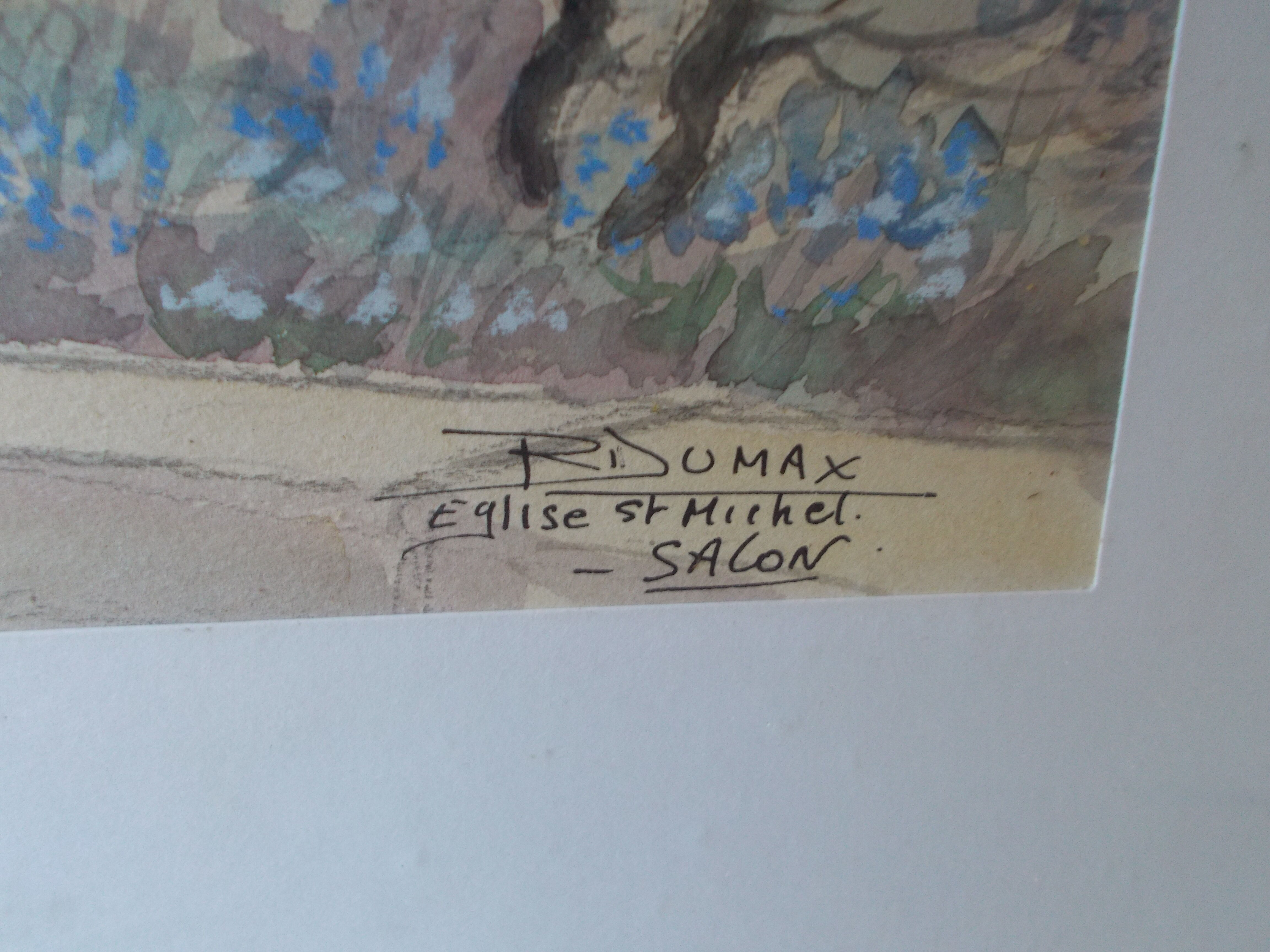 Salon de Provence Aquarelle Eglise St Michel Roger Dumax