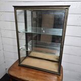 Old 19th century brass shop window