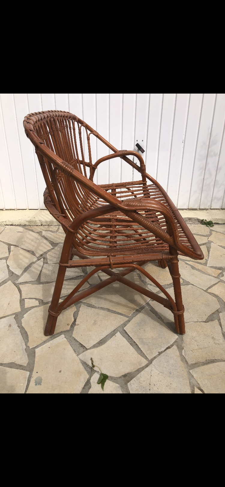 Rattan bench