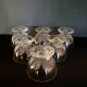 6 champagne coupes Briançon signed Daum