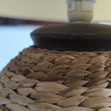 Vintage wicker table lamp