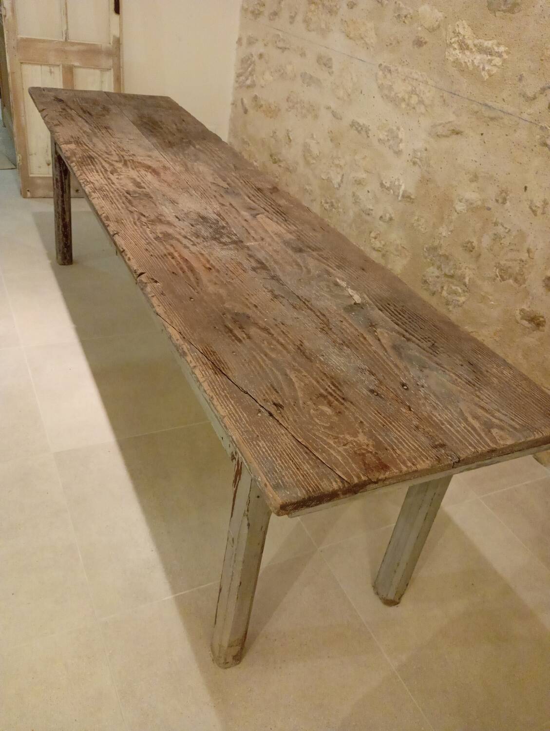 Long antique table