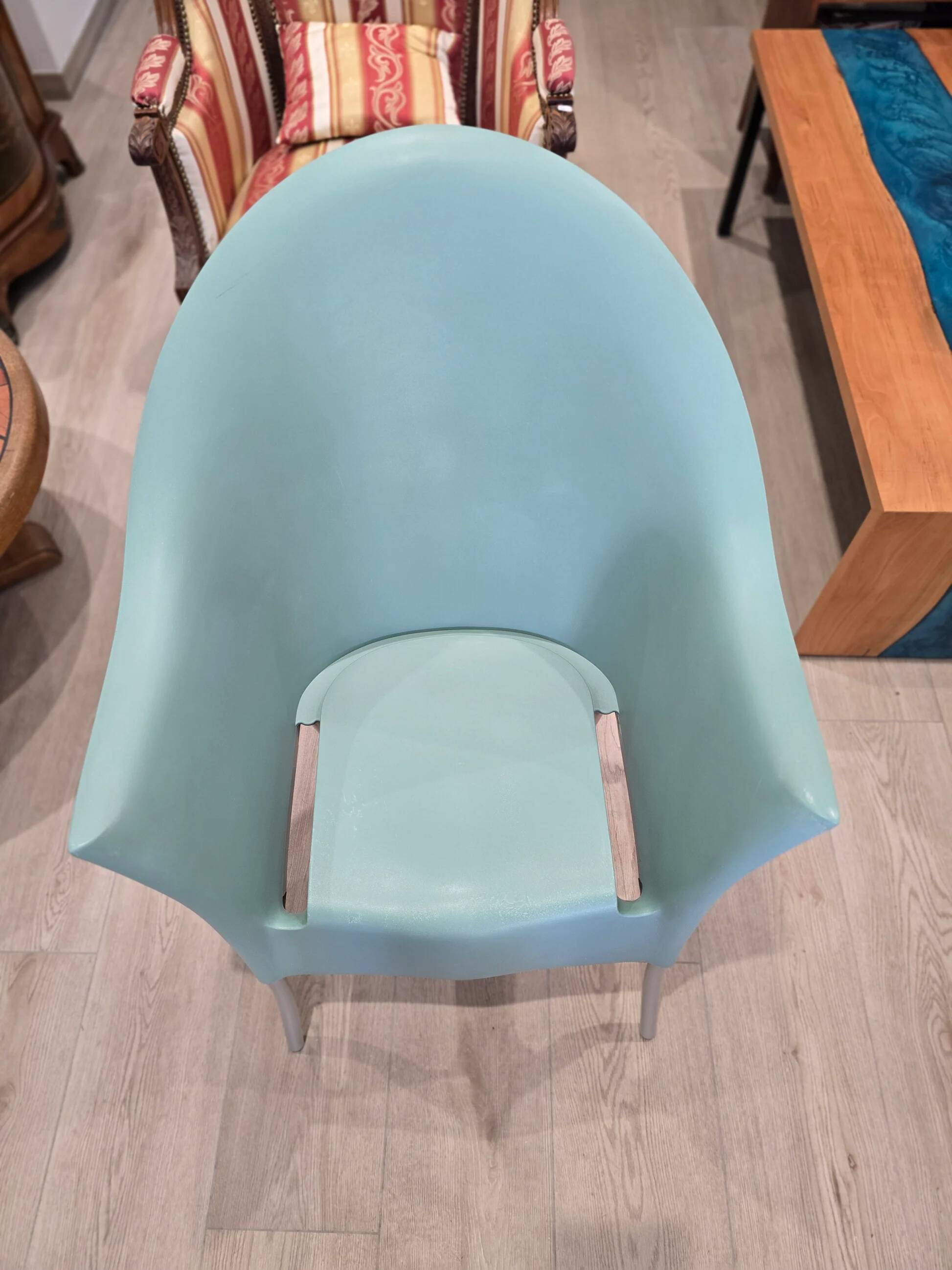 Lord YO armchair by Philippe Starck for Aleph / Kartell – celadon green