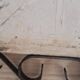 Hand painted gien tile on wrought iron trivet