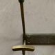 Antique brass wall coat rack