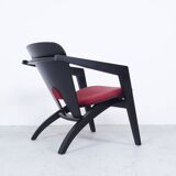 Hans J. Wegner black Butterfly lounge chair by Getama, 1970s