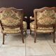 Paire de fauteuil cabriolet, bergères de style Lous XV