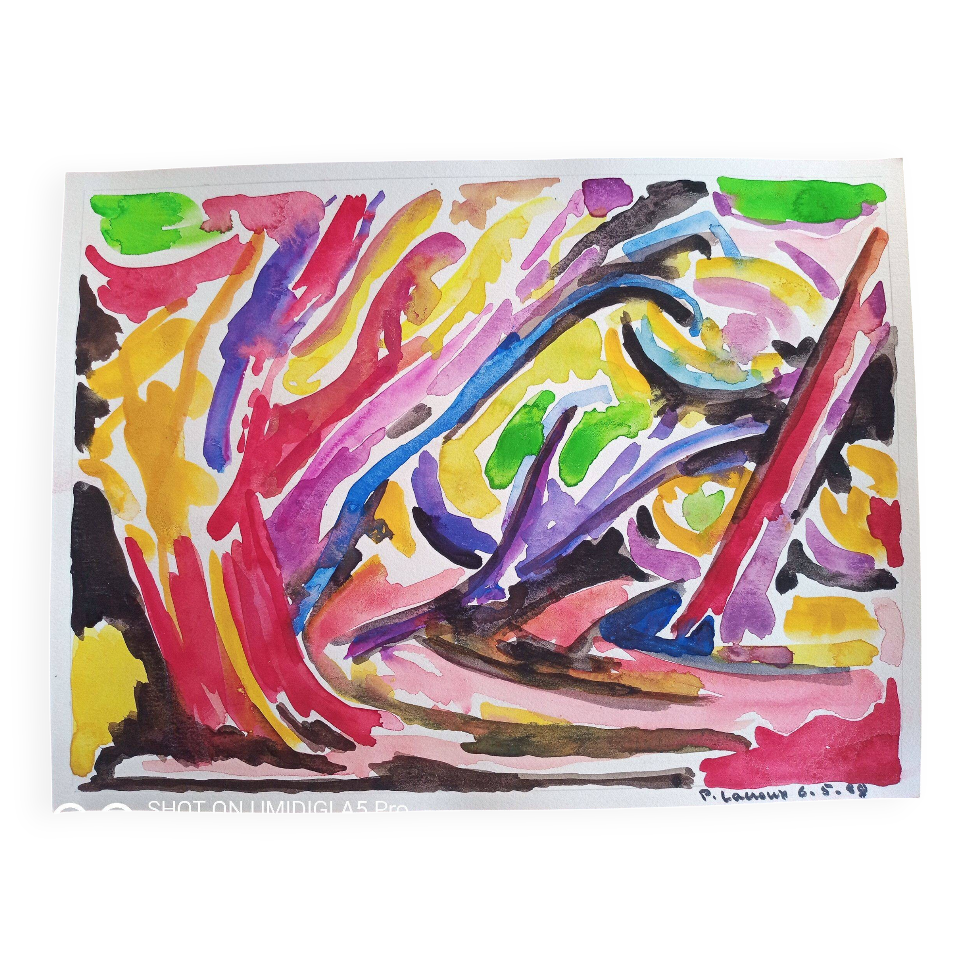 Pierre Lacroux (1909-1993) Gouache on paper 24 x 32 cm - from 1989 - (318)