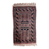 Tapis vintage fait main Baloutche 50x84 cm en laine - 1C1044