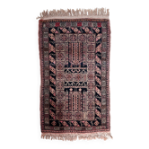 Tapis vintage fait main Baloutche 50x84 cm en laine - 1C1044