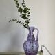 Large purple Empoli glass pitcher
