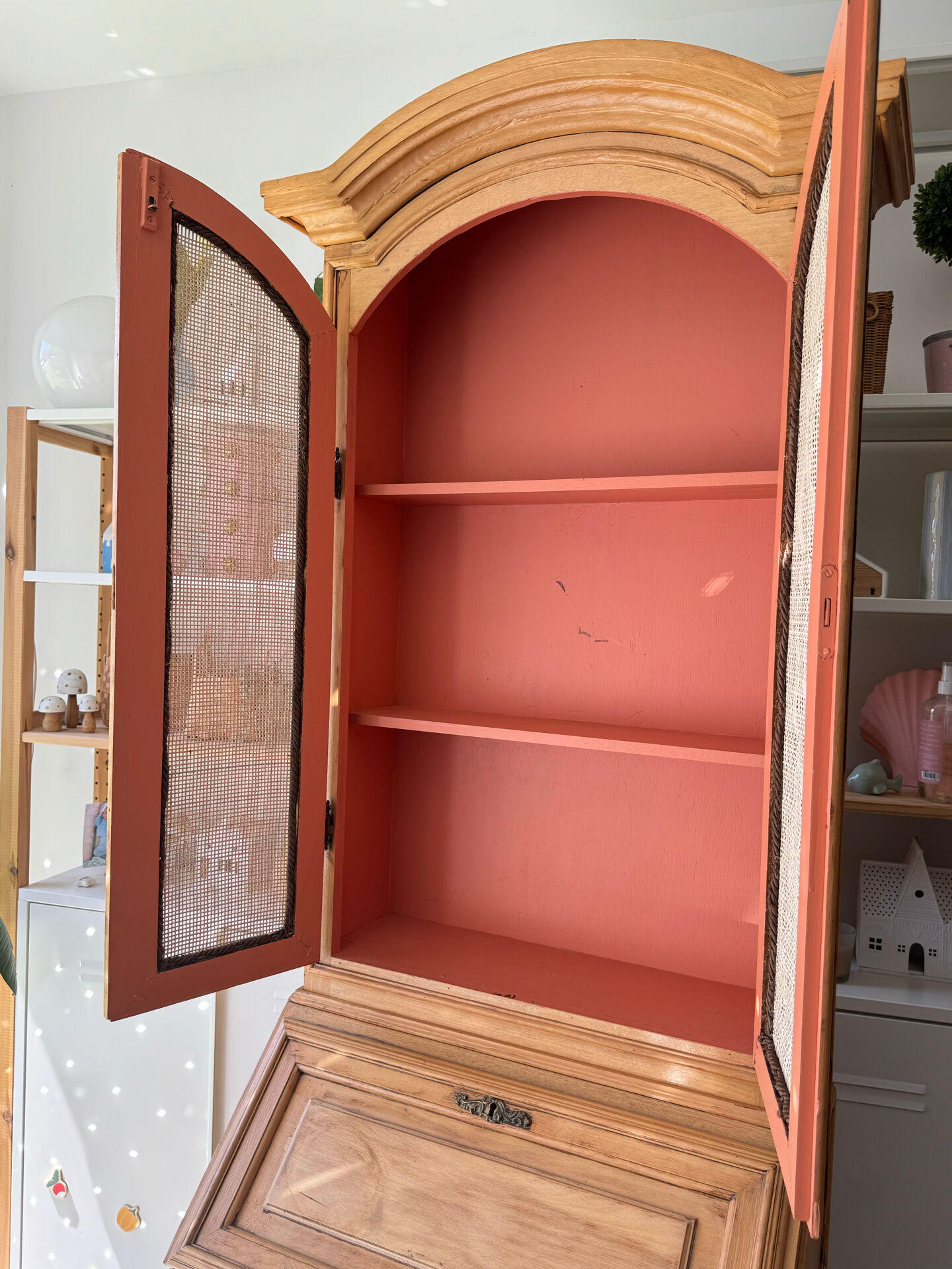 Vintage secretary desk - storage cabinet