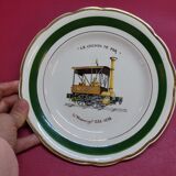 6 plates from the le chemin de fer collection gien france
