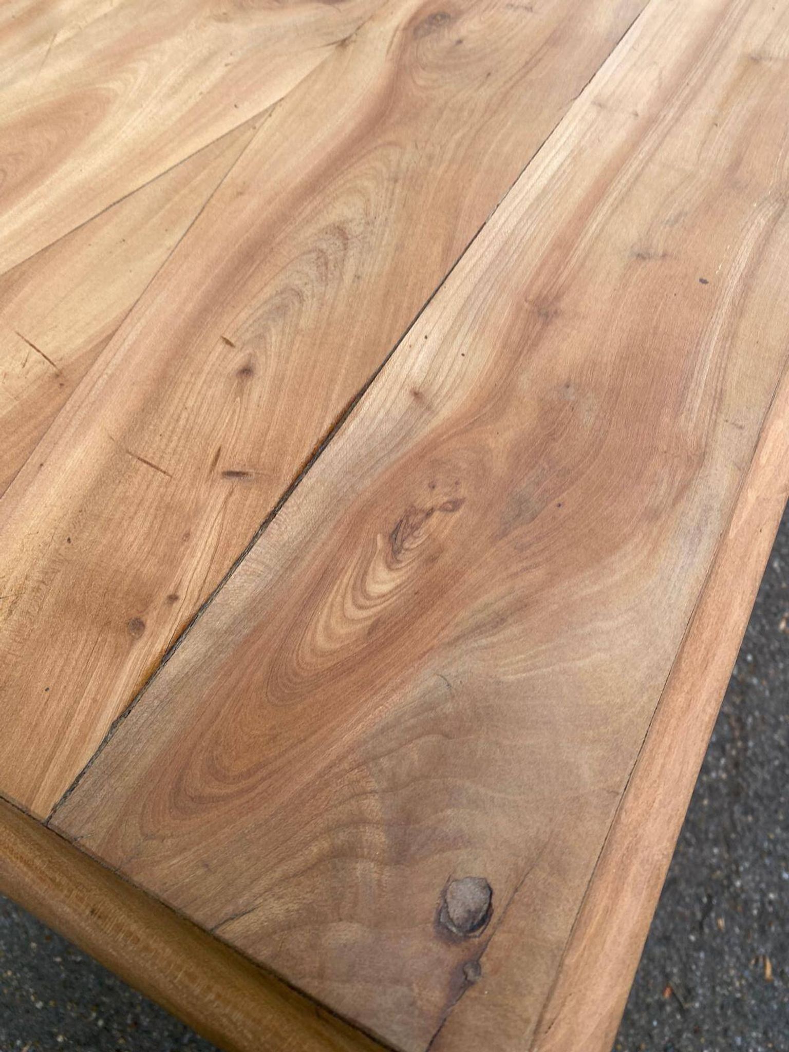 18th-century stripped buffet in solid walnut