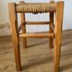 Tabouret bois paille