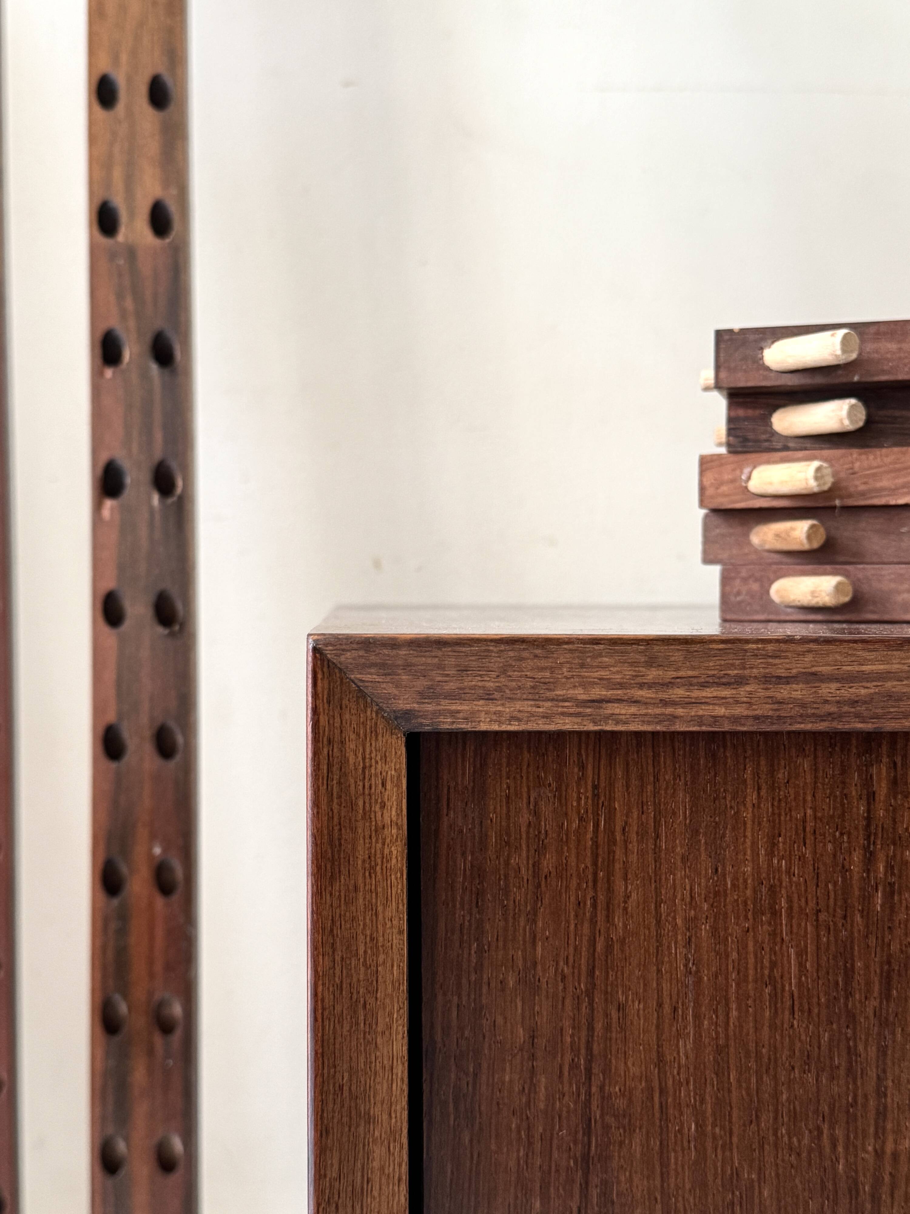 Modular library office Cado in rosewood, Poul Cadovius Denmark