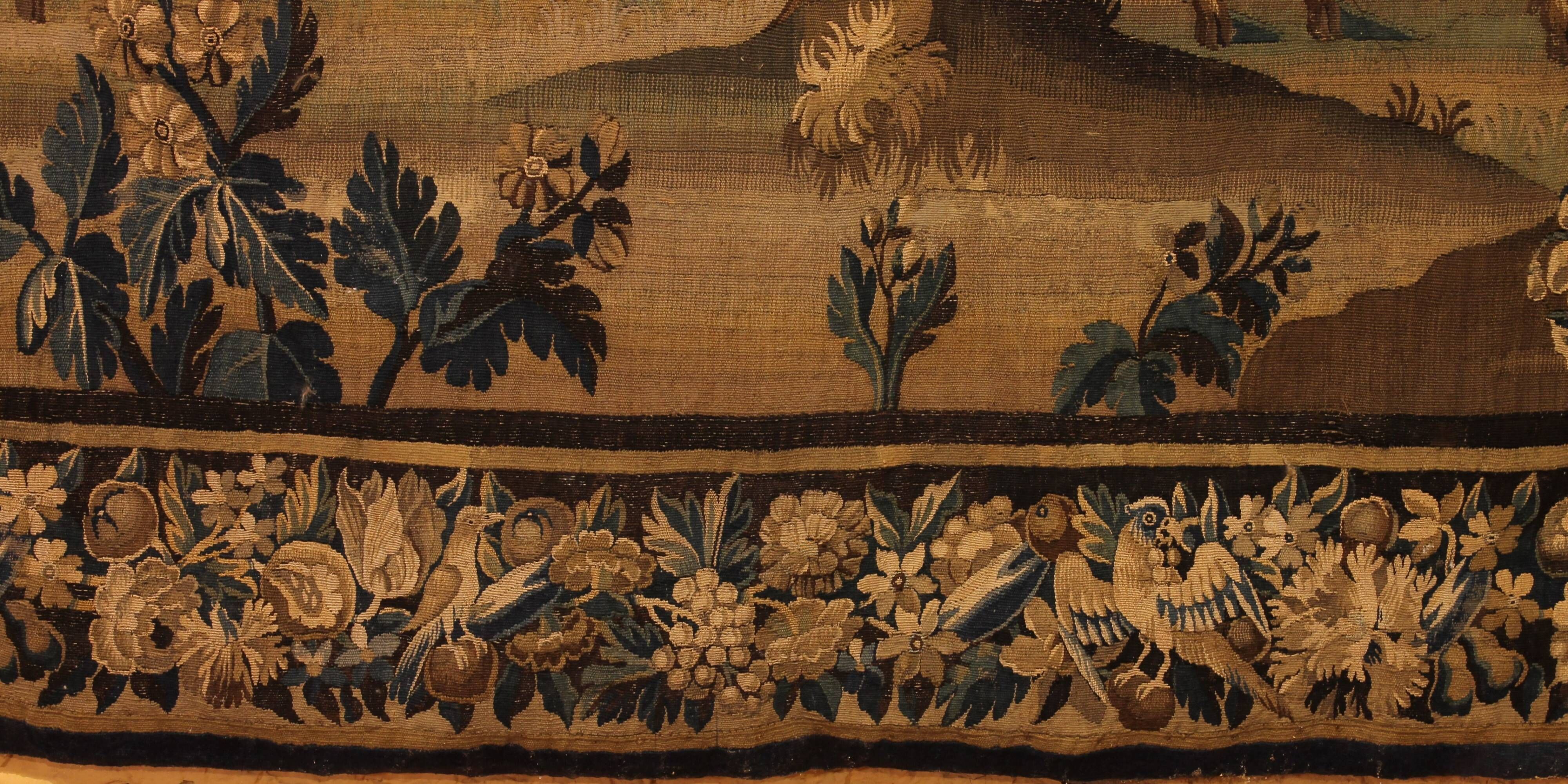 Flemish Verdure Tapestry from the 17th Century