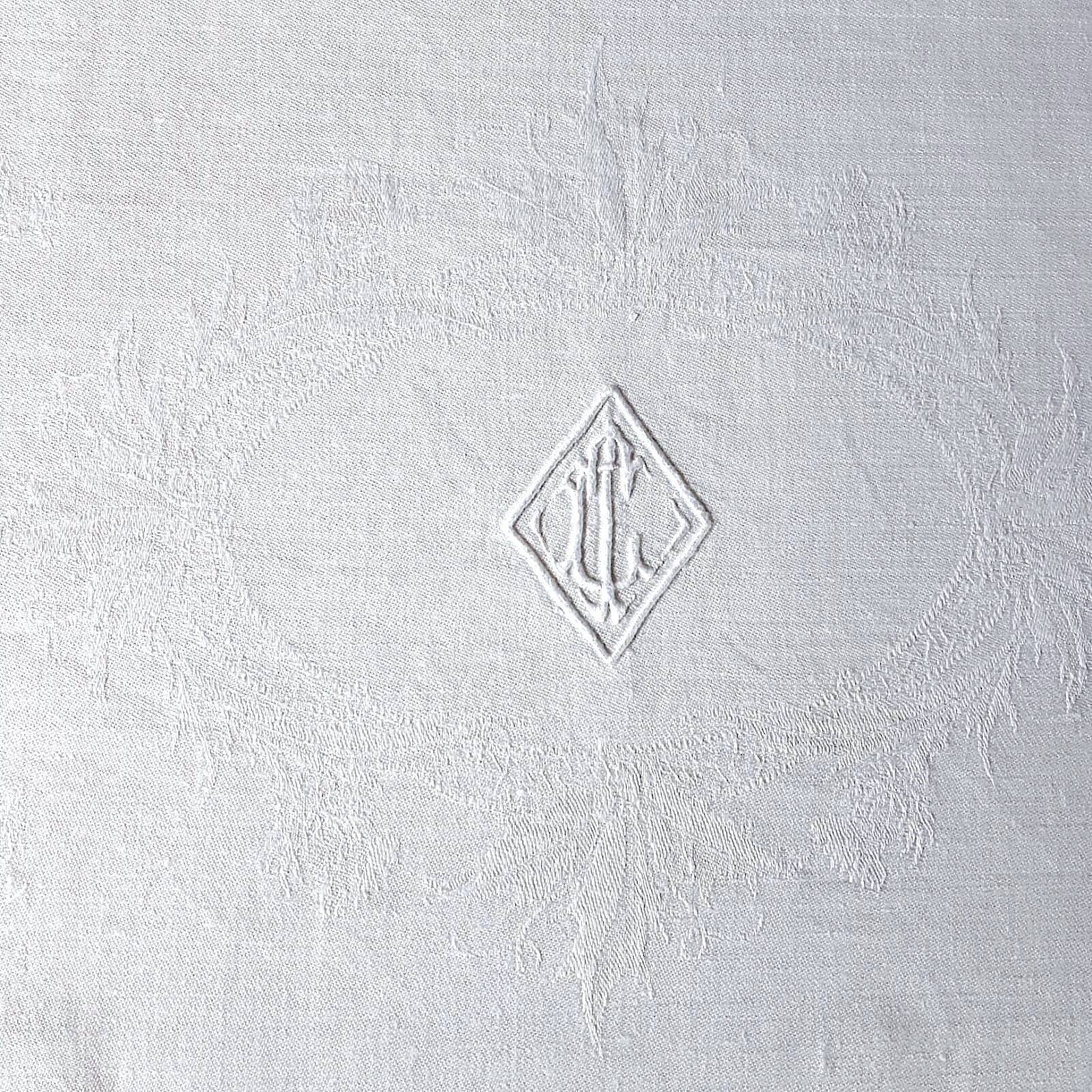 9 19th monogrammed 19th century party napkins