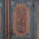 Rustic Farmhouse Folk Art Painted Bridal Cabinet
