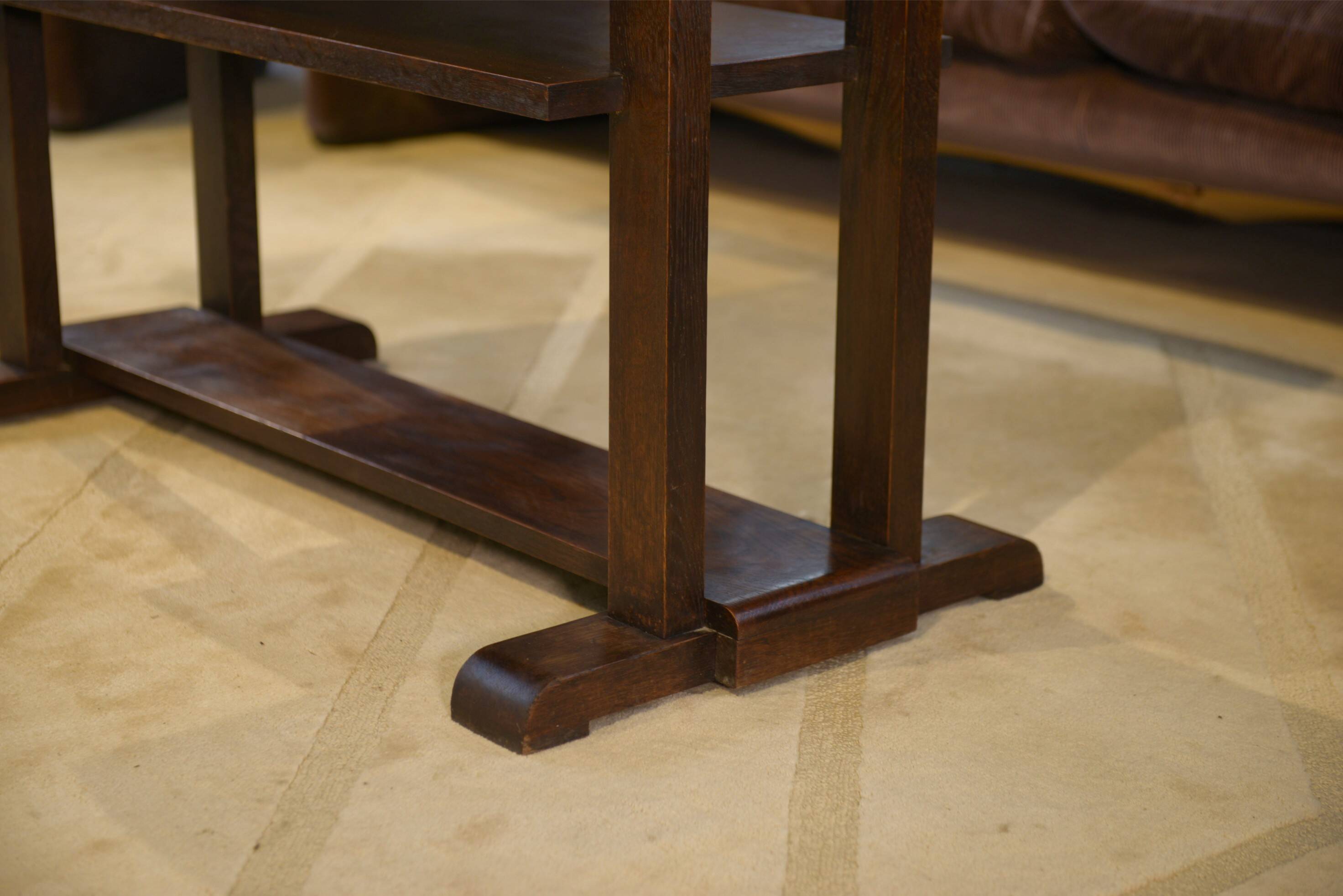 Oak console/side table from the 1940s.