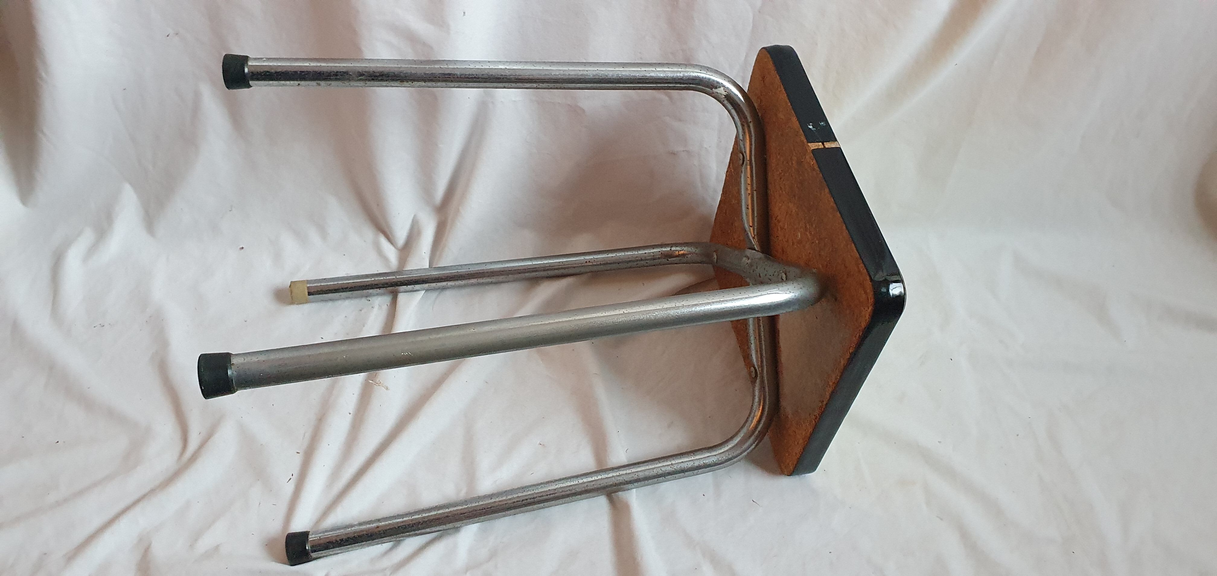 Yellow formica stool, 1970