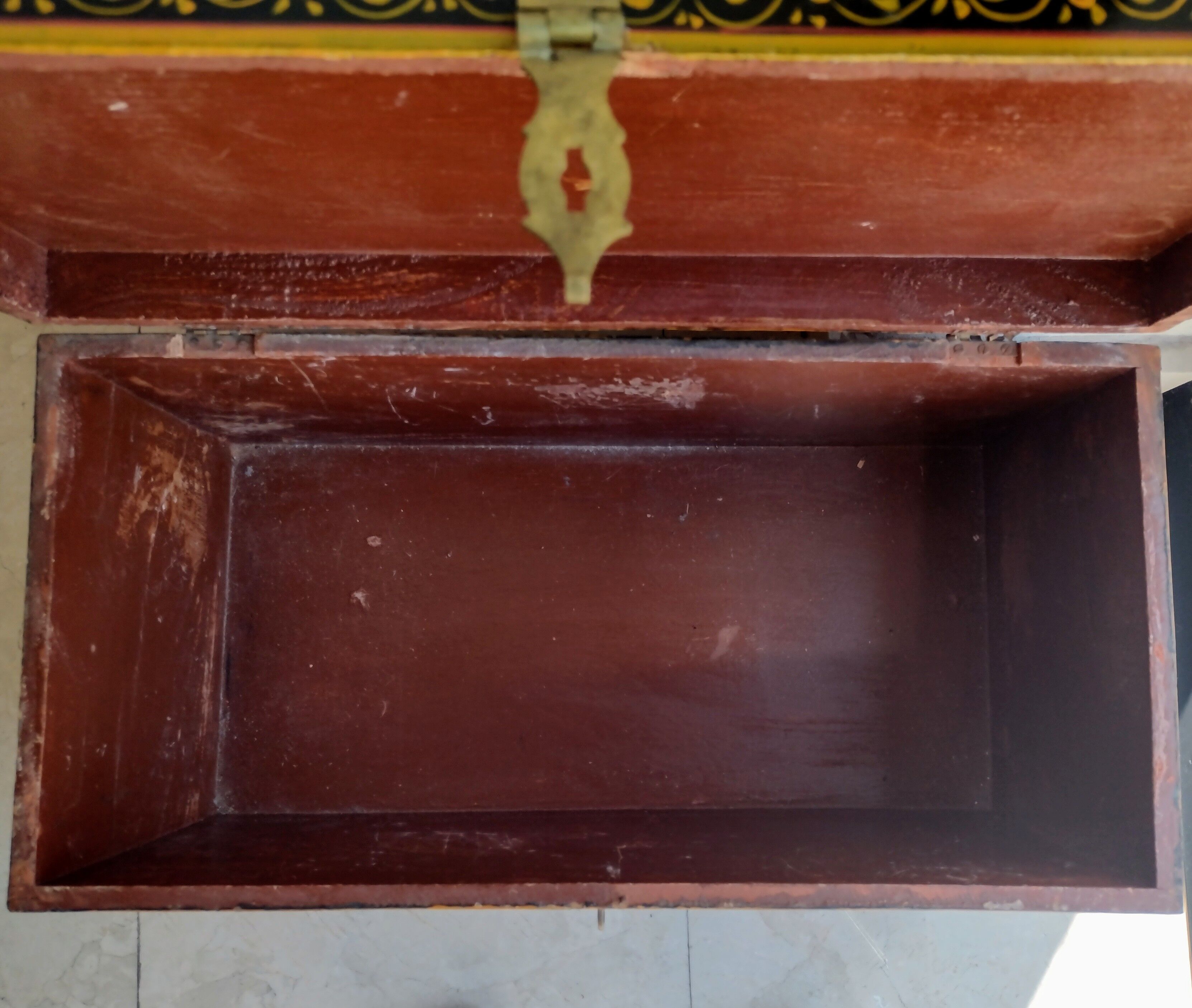 Indian handpainted wedding chest