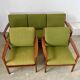 Living room set sofa armchair coffee table Scandinavian design 60s Swedish vintage teak