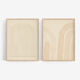 Pair of giclee prints, abstract blue wall art set of two, 50x70cm