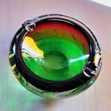 Multicoloured ashtray, Murano 1970.