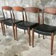 Set of 4 Scandinavian teak chairs brand NF Ameublement - 1960