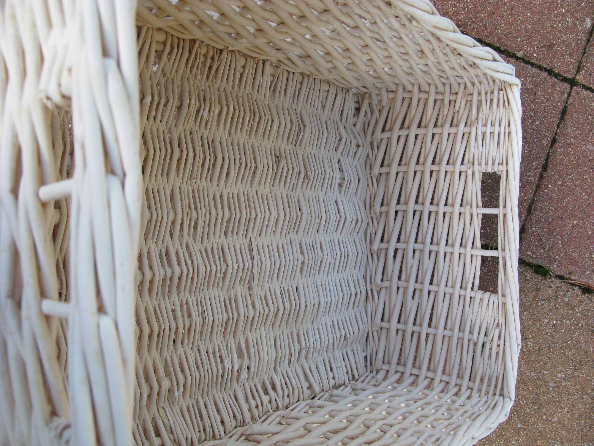 set of 4 large wicker baskets