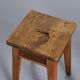 Pair of pine stools, Courchevel, France, circa 1960