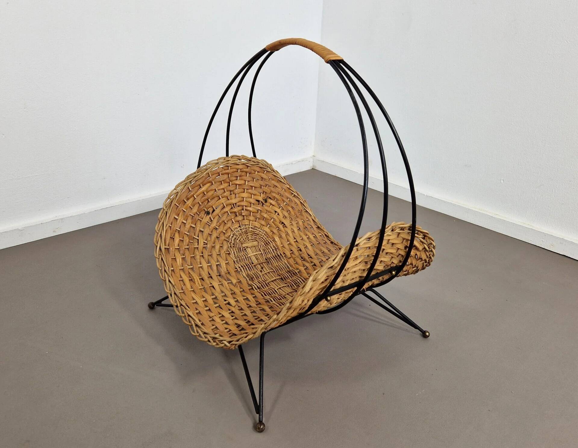 Firewood or newspaper basket | 1950s